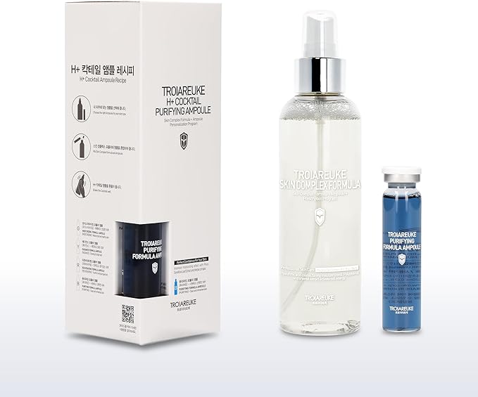 TROIAREUKE H+ Cocktail Ampoule Toner (Blue, 6.76 Fl. Oz.)