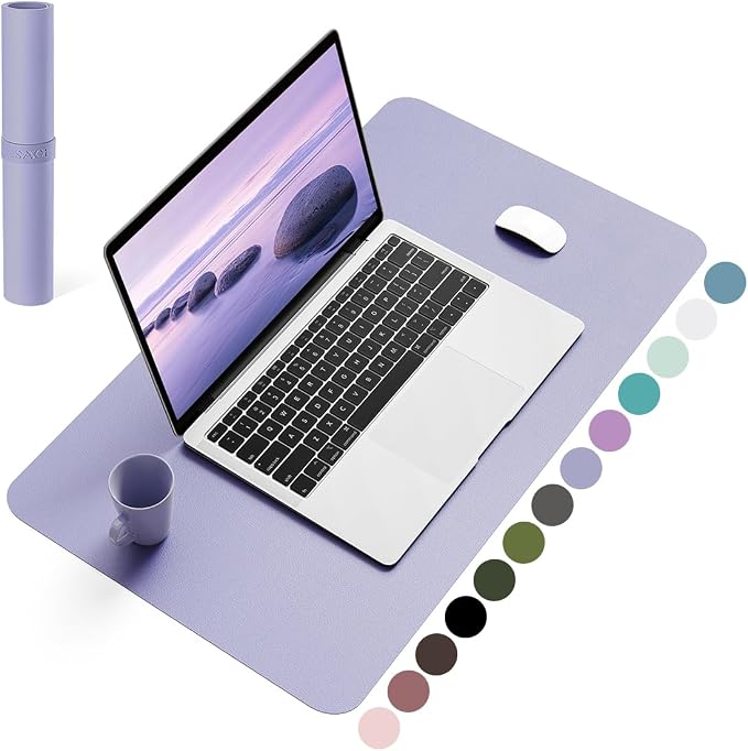 YSAGi Non-Slip Leather Desk Pad, Waterproof Laptop Computer Desk Keyboard Mat