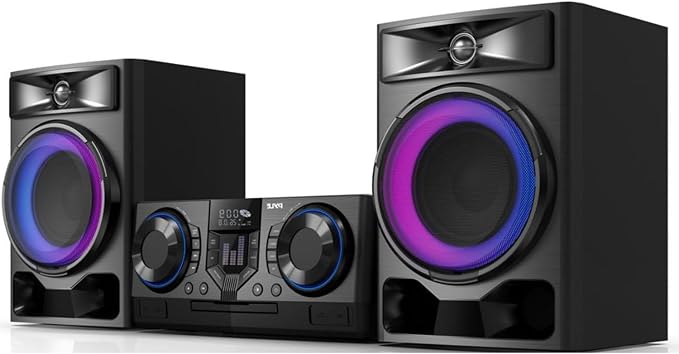 Pyle Mini Hi-Fi Bluetooth Stereo System – 3-Piece CD Player