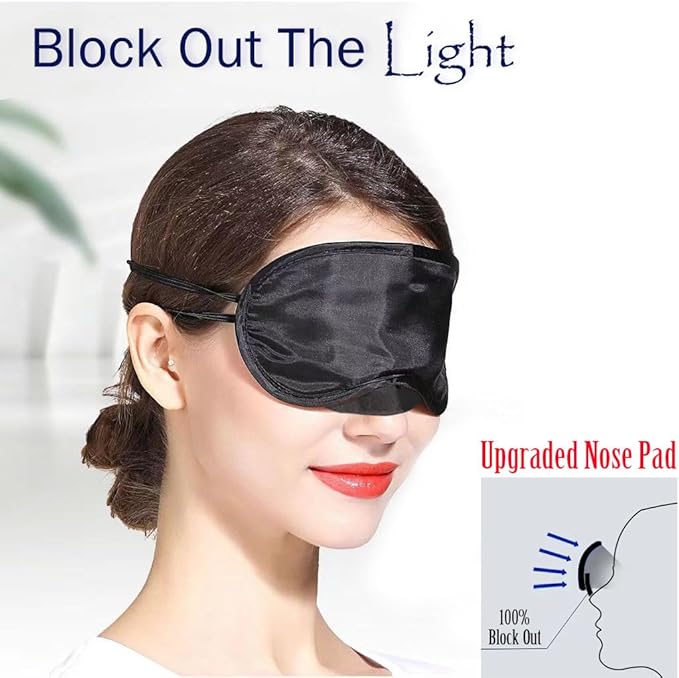 200 Pack Eye Mask - Light Blocking! Eyeshades for Sleep, Blindfolds for Party Games Travel Rest SPA Team Building, Disposable Sleep Mask for Women Men Kids, Eye Covers w/Adjustable Strap & Nose Pad