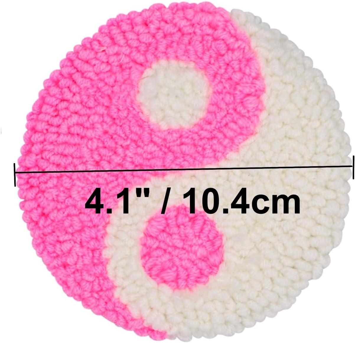 Punch Needle Kit for Beginners Adults Kids Keychain Accessories for Backpacks, Bags, Car Key Ring Easy Punch Needle Embroidery Kit Tool Threader Fabric Hoop Yarn Rug Tufting