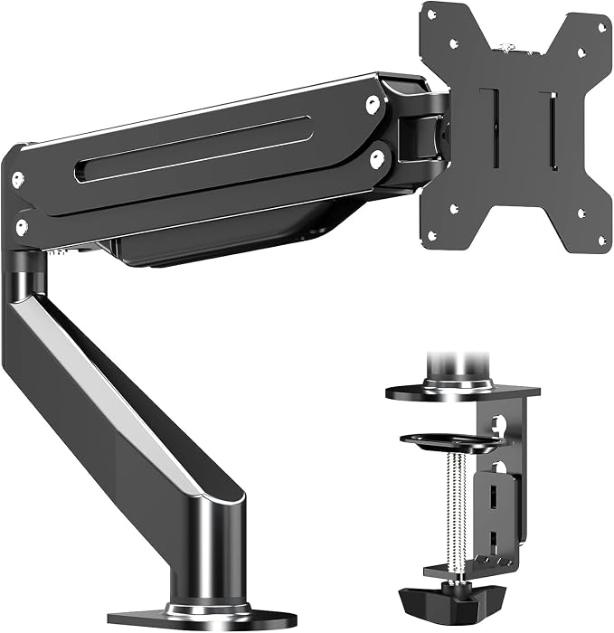 Suptek Monitor Mount Gas Spring Monitor Arm Desk Mount Fully Adjustable Fits 17