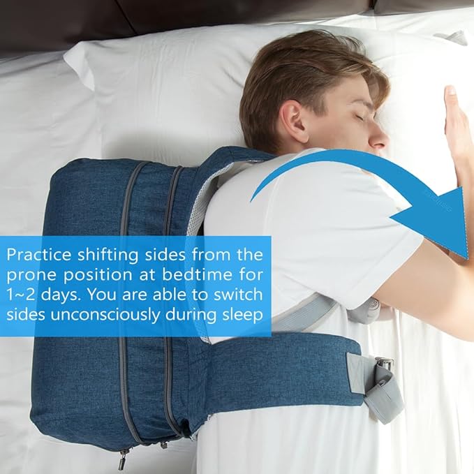 Model 2024 Side-Sleeping Backpack from WoodyKnows, Alleviates Snoring and Sleep Issues Caused by The Back-Sleeping Position, Anti Snoring Solution, Snore Aid Device (S)
