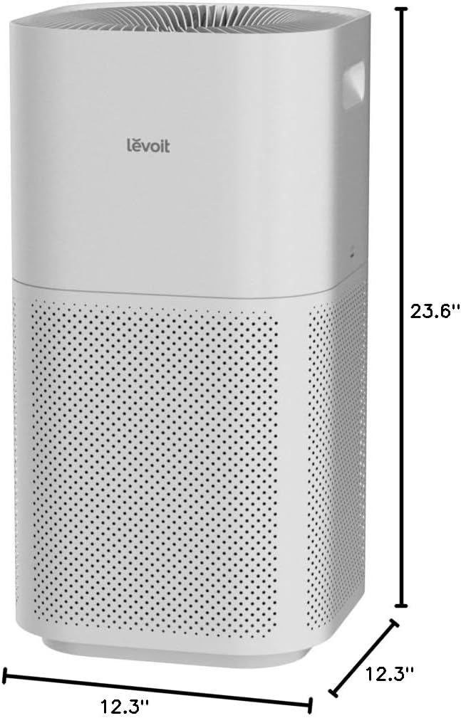 LEVOIT Air Purifiers for Home Large Room Up to 2933 Sq. Ft with Smart WiFi, PM2.5 Monitor, HEPA Sleep Mode, 3-in-1 Filter for Smoke, Pet Allergies, Dust and Odor, Alexa Control, Core 600S-P, White