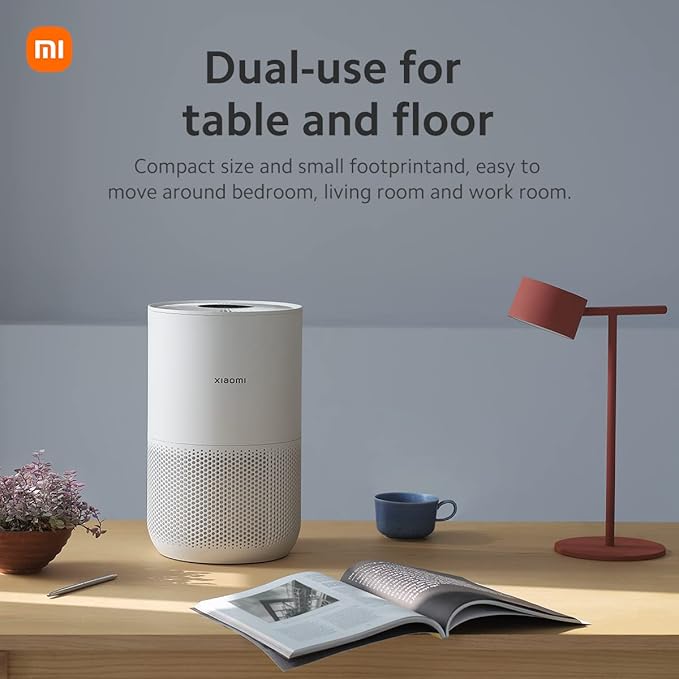 Xiaomi Air Purifiers for Home Bedroom, H13 True HEPA Filter, Ultra Quiet, Smart Control, Air Quality Sensor, Small Large Room Cleaner for Pets, Dust, Allergies, Wildfire, Smoke, Auto, 4 Compact
