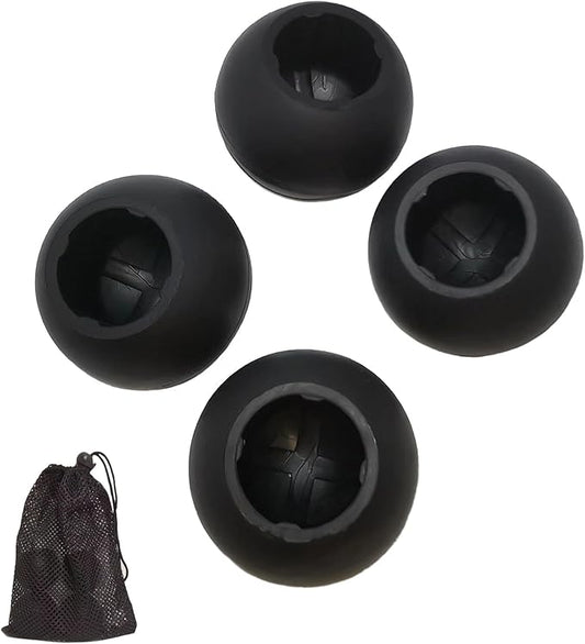 Camping Chair feet Replacement Anti Sink Rubber Ball Feet Anti Slip Set of 4 Stability Outdoor Chair Leg Cap Fishing Hiking Uneven Floor Portable Inner Diameter(Fits 15mm Legs)
