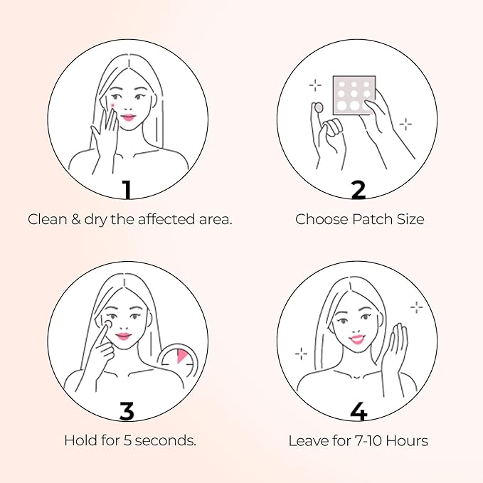 Medifordear Spotty Calming Patches with Cica and Heartleaf Extract Acne Patch Treatment for Breakouts, Absorbs Zits & Blemish, Korean Skin Care, 2 Sizes 12mm x 42 Patches, 10 mm x 63 Patches