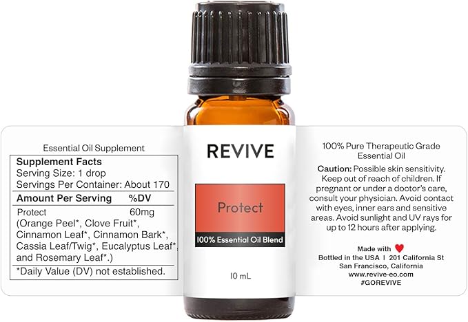 Protect Essential Oil Blend by Revive Essential Oils - 100% Pure Therapeutic Grade, for Diffuser, Humidifier, Massage, Aromatherapy, Skin & Hair Care