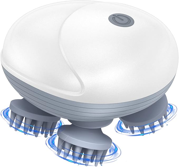Upgraded Handheld Pet Massager for Dogs and Cats, Electric With 4 Rotatable Heads, Three Modes, for Relieving Tight Stiffness Muscles, Promote Bonding