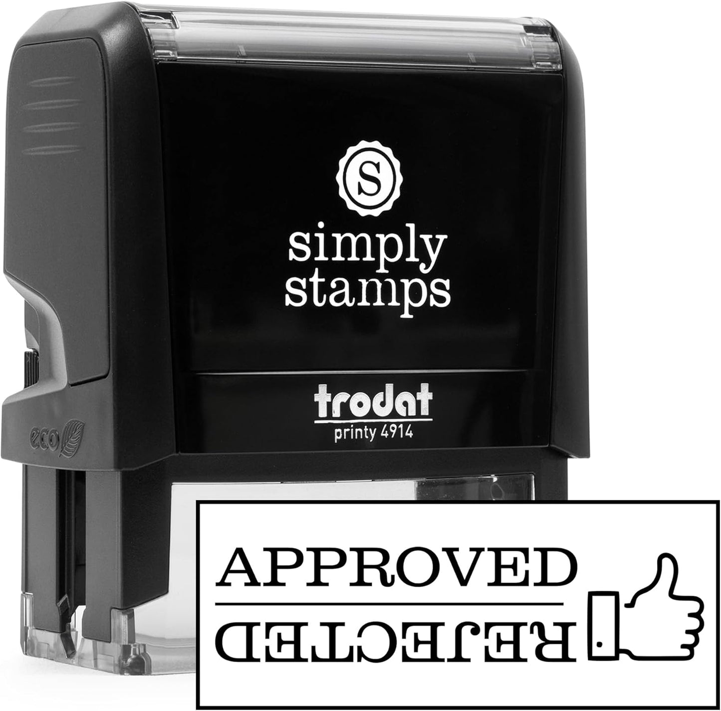 Approved/Rejected Office Stamp | 4 Different Sizes | 20 Designs | Multiple Color Options | Perfect for Quick Validation of Office Documents (Approved/Rejected, Xtra Large)