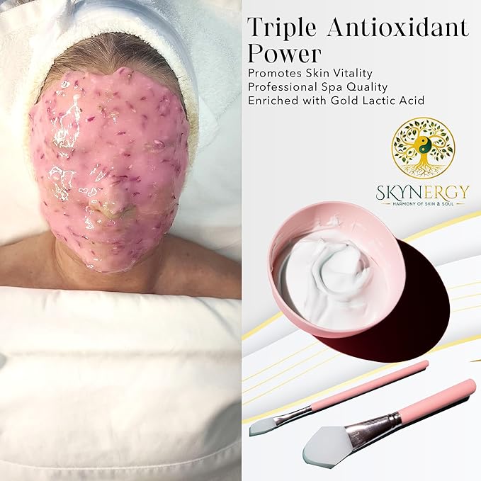 Red Gold Lactic Acid Jelly Face Mask | HydroGlo Jelly Mask for Skin Hydration | Radiance and Reduced Pigmentation | Vajafacial Jelly Mask | 12 Applications (30 Fl Oz)