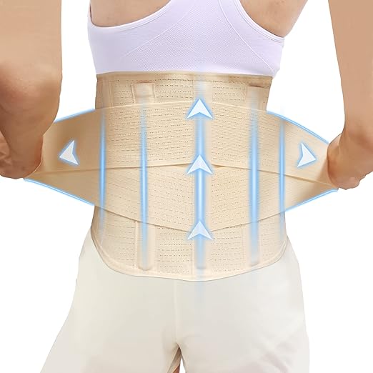 Back Brace for Men Women Lower back - Immediate Relief from Back Pain, Herniated Disc, Sciatica, Scoliosis and more! - Breathable Mesh Design with 7 Stays, - Back Support Belt for Men/Women for work , Anti-skid lumbar support belt (XX-Large)