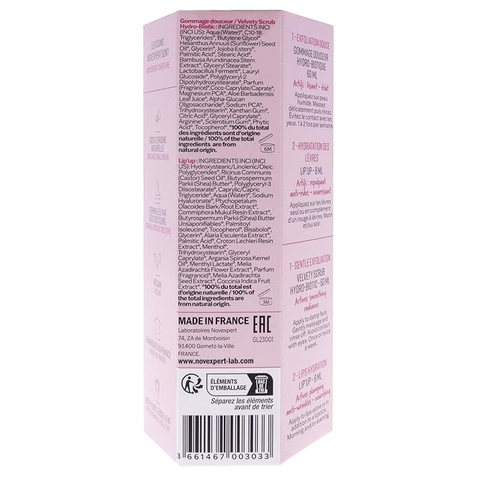 Renew You Skin Duo for Women - 2 Pc 2.1oz Hydro-Biotic Gentle Scrub, 0.27oz Plumping Lip Care