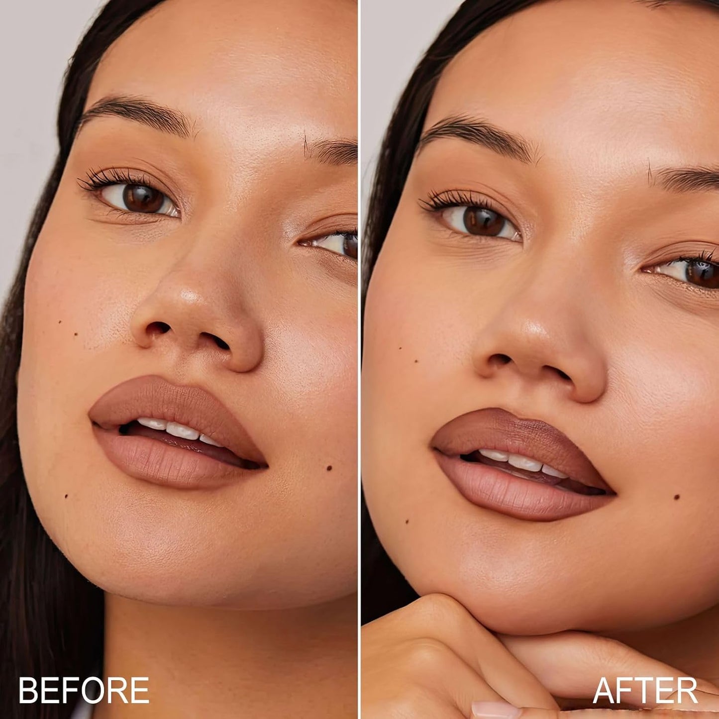OETUIOW Lip Stain Long Lasting & Waterproof Lip Liner, Non-Stick Cup Highly Pigmented Natural Finish, Lip Gloss for All-Day Color Hold (Cocoa)