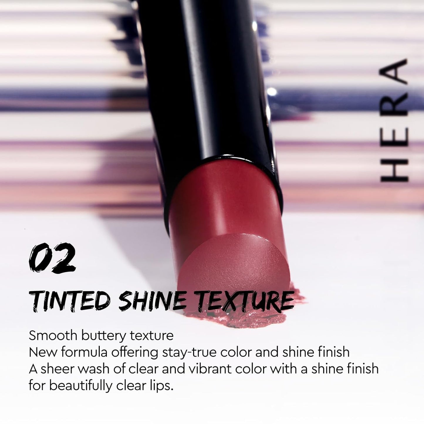 HERA Sensual Tinted Shine Stick 3.5g #297 ORANGE SCOTCH | 12HR Long-lasting Lipstick, Sheer & Buildable Lip Tint Stain, Hydrating Formula with Vitamin E, Smooth Finish and Luxurious Korean Makeup