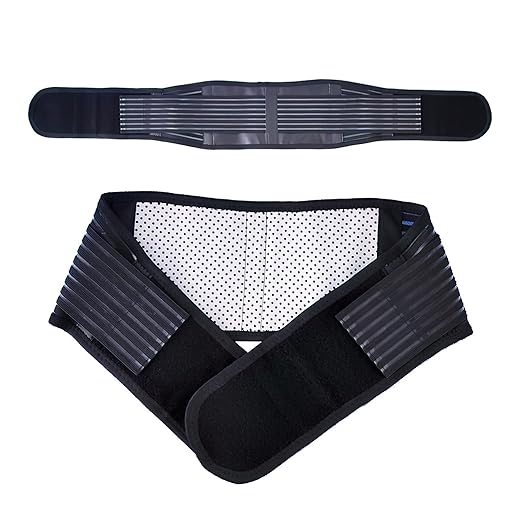 Back Support with Magnet, Tourmaline Magnetic Back Braces for Lower Back Pain Relief, Self Heating & Soothing Back Support Belt, Lumbar Support Belt for Herniated Disc/Sciatica (Medium)