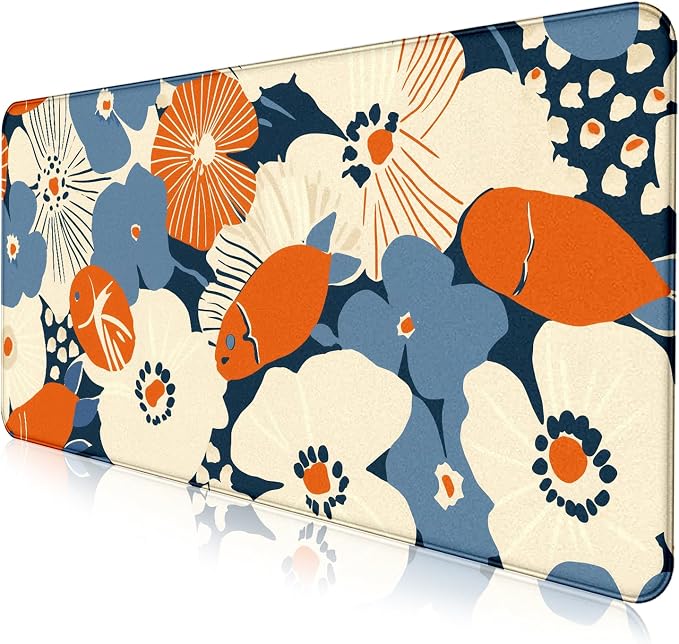 Cute Anime Flower Mouse Pad, Women's Office Desk Accessory Decoration, Expanded