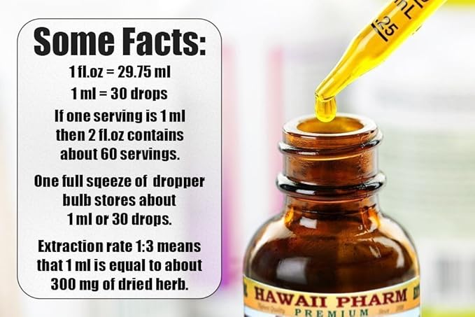 Queen's Root Alcohol-Free Liquid Extract, Queen's Root (Stillingia Sylvatica) Dried Root Glycerite Natural Herbal Supplement, Hawaii Pharm, USA 2x32 fl.oz