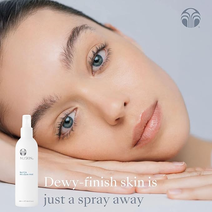 Nu Skin NaPCA Moisture Mist | Revitalizing Moisturizer & Cooling Mist with Hyaluronic Acid | Hydrating Spray for Face, Body & Hair | Sodium PCA for All Skin Types | 8 oz | 1 Pack