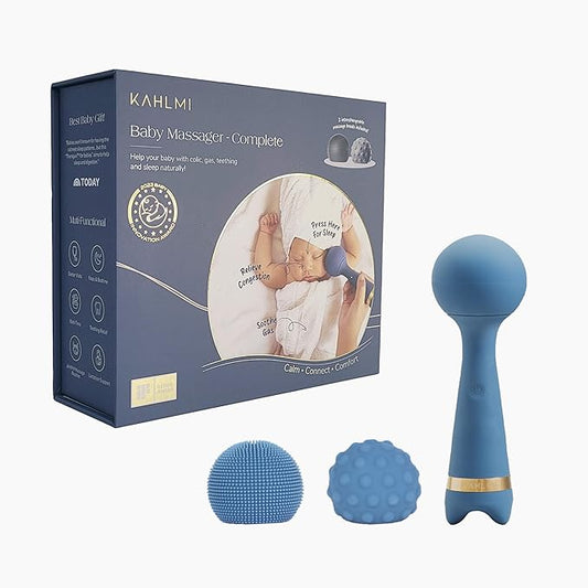 Baby Massager for Constipation, Gas Relief, Colic Calm, and Sleep Aid, Edible-Grade Silicone Soother Approved by Pediatric Experts for Newborn to Toddler, Gift