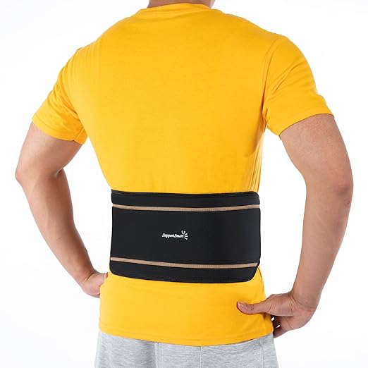 Back Smart Brace for Lower Back Pain Relief - Lightweight Copper Lumbar Brace for Men and Women, Lumber Support Belt with Adjustable Velcro for Sciatica - Small/Medium, 1 Pack
