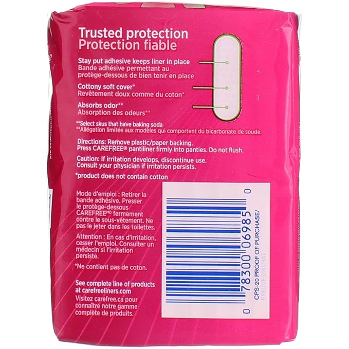 CAREFREE Original Regular To-Go Pantiliners, Fresh Scent 20 ea (6 pack)