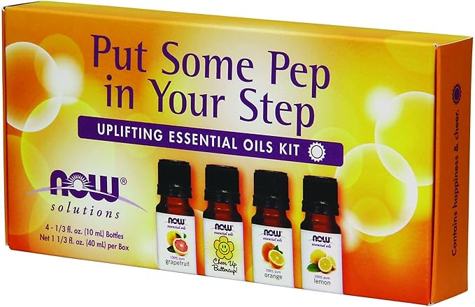 NOW Foods Put Some Pep in Your Step Oil Kit, 4 x 1 Fluid Ounce