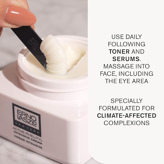 Erno Laszlo Active Phelityl Intensive Cream, All-Purpose 24-Hour Dry Skin Cream, Face Cream to Protect Skin’s Natural Moisture, Hydrate & Balance pH, 1.7 Fl Oz