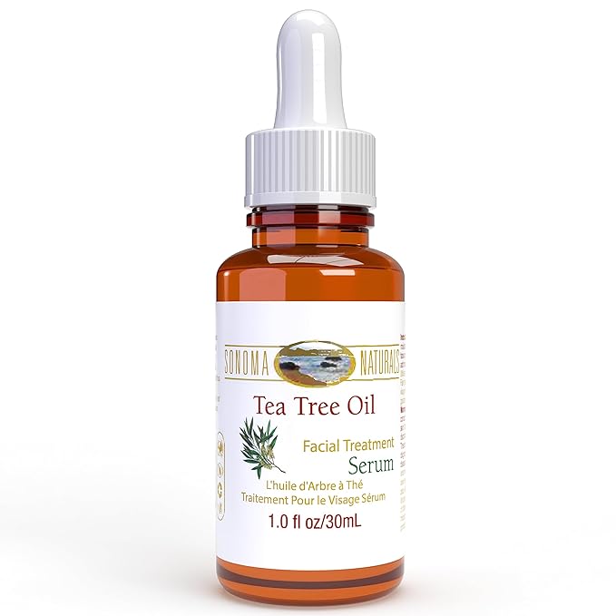 Tea Tree Oil Serum for Face, 1 oz | Dry Skin, Pore Minimizer Therapeutic Grade, Skin Moisturizing & Healing, Anti-Oxidant Rich