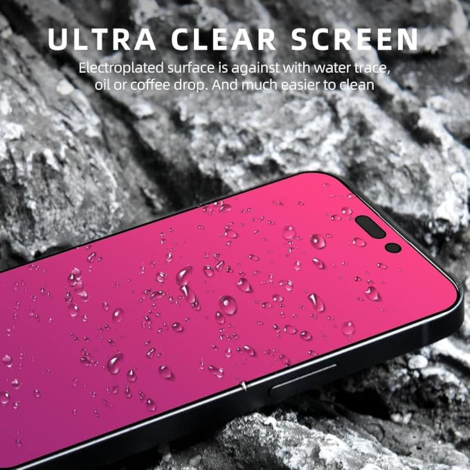 EGKimBa for iPhone 17 Pro Privacy Screen Protector, Gradient Color Tempered