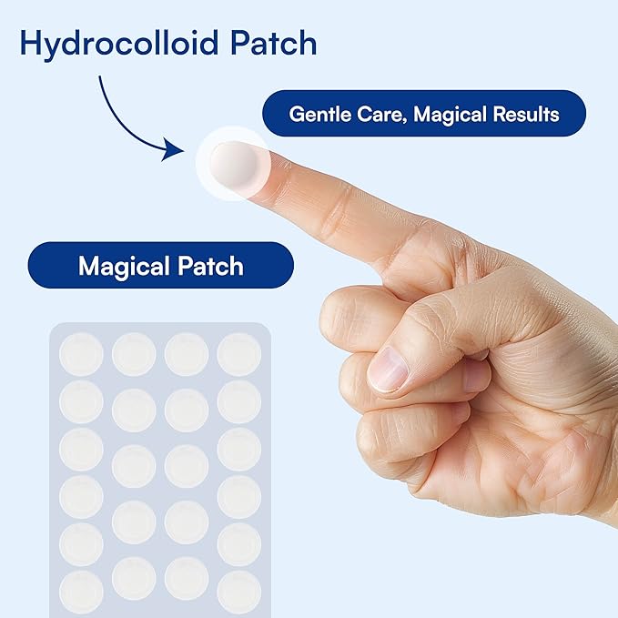 Chel's Magical Cosmetic Acne Pimple Patches | 66 Hydrocolloid Patches for Acne & Zit Treatment | Invisible Spot Cover for Blemishes & Breakouts | Korean Skincare, Safe for Sensitive & Acne-Prone Skin