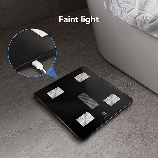 arboleaf Scale for Body Weight, Dual Charging Modes, Solar Power and Conventional Charging