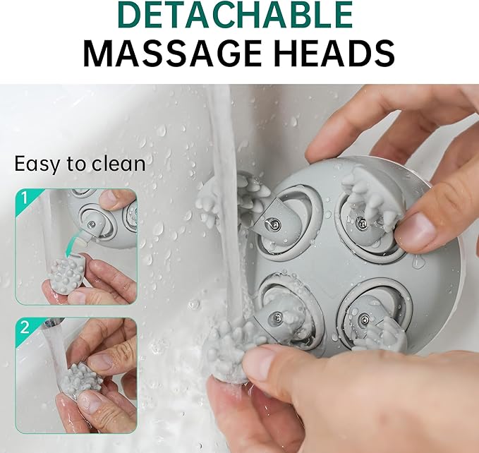 Electric Scalp Massager, Cordless Head Massager for Hair Growth Stress Relax, Waterproof Hair Head Scratcher 8 Massage Claw, Pet Cat Massager, Rechargeable Gifts
