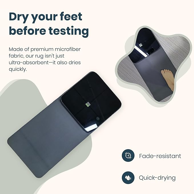 Professional Body Composition Scale - Accurate Scale for Body Weight and Fat Percentage, Smart Scale Apple Compatible, Bathroom Scale, with Scale Cover & Doormat