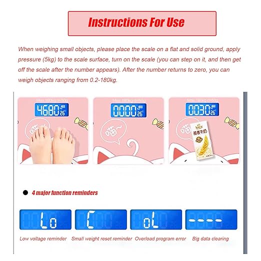 Weight Scales Bathroom, Smart Scale for Body Weight Accurate Measurement, Tempered Glass Digital Bathroom Scale, Weight Scale for Home(LCD Gradient Purple)