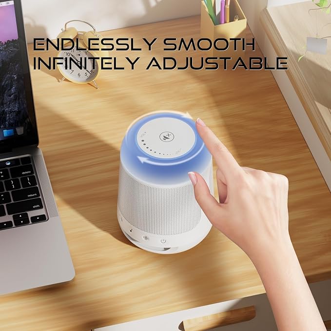 White Noise Machine for Sleeping with Night Light，Baby Sound Machine– 29 Soothing Sounds，Rechargeable White Noise Machine for Kids Adults Sleep, Mothers Day Gifts