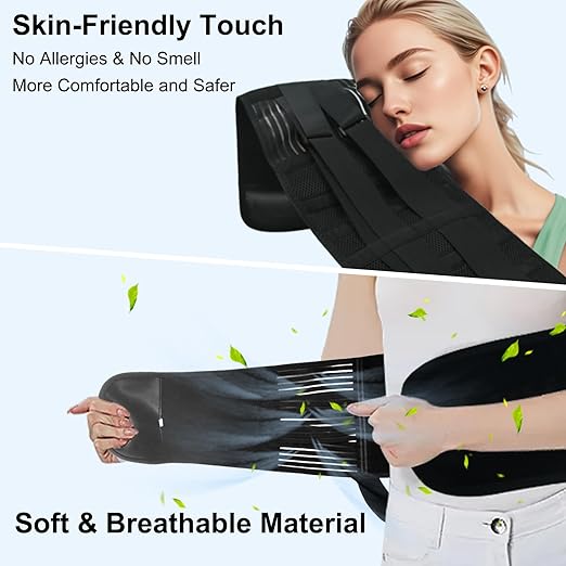 Back Brace for Lower Back Pain Women & Men with Lumbar Pad, Breathable Lumbar Back Support Belt for Women, Back Braces Relief from Sciatica Herniated Disc for Work Heavy Lifting Exercise - S