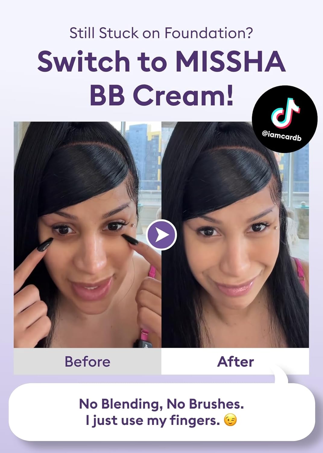 MISSHA M PERFECT COVER SERUM BB CREAM No.21 Light Beige - Light with Cool Undertone, BB Cream by Cardi B Pick, Skin Tint, Tinted Moisturizer, Skin Care Foundation Makeup, Korean Makeup,1.18 Fl oz