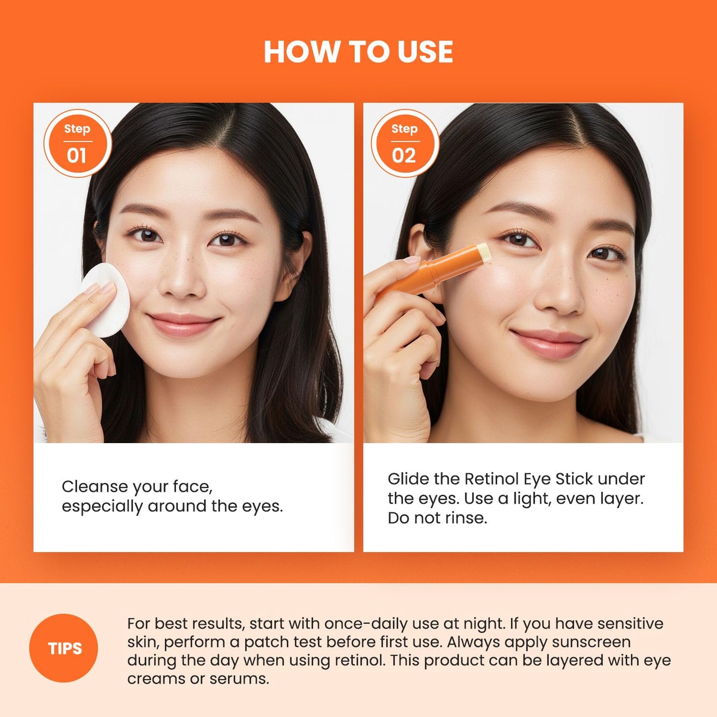 VELAMO ADVANCED Retinol Eye Balm Stick: Made in Korea, Travel Essentials, Upgraded 8-in-1 Formula with Collagen, Niacinamide & Peptides – Under Eye Cream for Dark Circles, Puffiness & Wrinkles 0.7oz