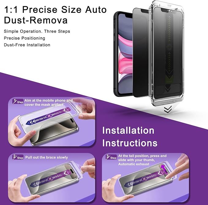 2 Pack Matte Privacy Screen Protector