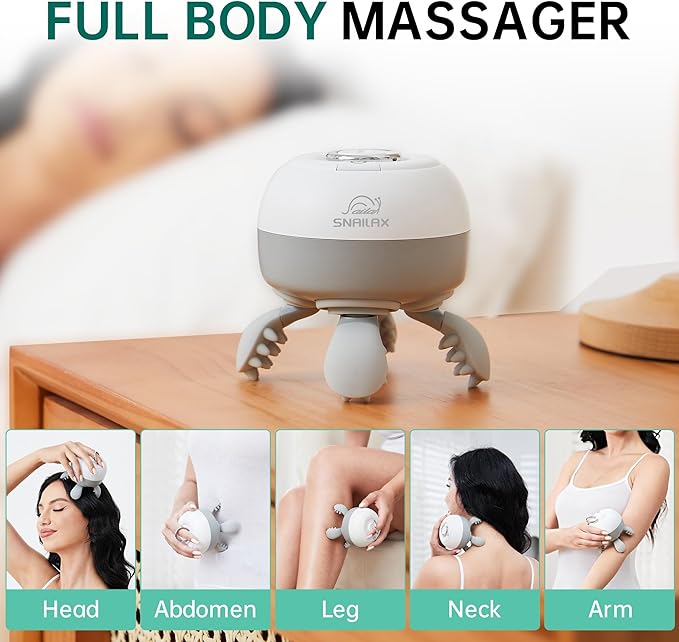 Electric Scalp Massager, Cordless Head Massager for Hair Growth Stress Relax, Waterproof Hair Head Scratcher 8 Massage Claw, Pet Cat Massager, Rechargeable Gifts