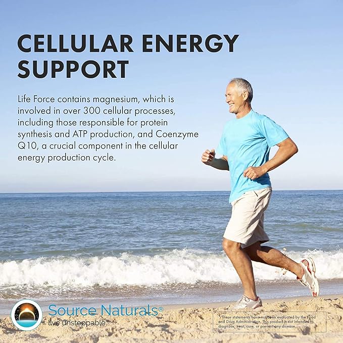 Source Naturals Life Force Multiple Daily Multivitamin High Potency Essential Vitamins, Minerals, Antioxidants & Nutrients - Energy & Immune Boost - 30 Tablets
