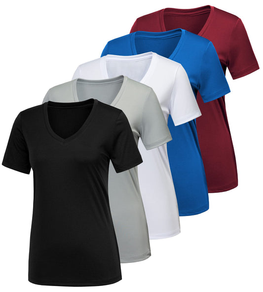 CE' CERDR Workout Shirts for Women, Moisture Wicking Quick Dry Active Athletic Women's Gym Performance T Shirts