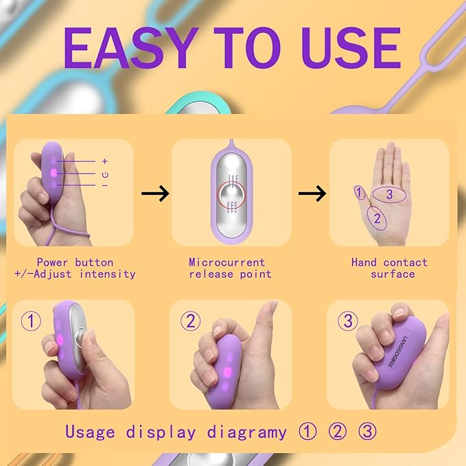 Sleep Instrument,Brain Massage Adjust Heart Rate,Headache Focus Attention,Small and Easy to Carry,Improve Deep Sleep (Purple)