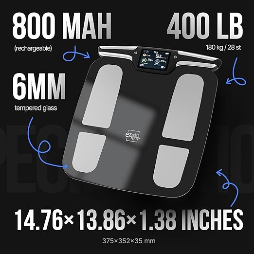 Professional 56 Metrics Smart Body Composition Scale with WiFi, BMI, BMR, Muscle Mass, Bioimpedance Analysis Machine, Most Accurate Body Fat Scale Digital, Apple Health&Google Fit, Body Analyzer