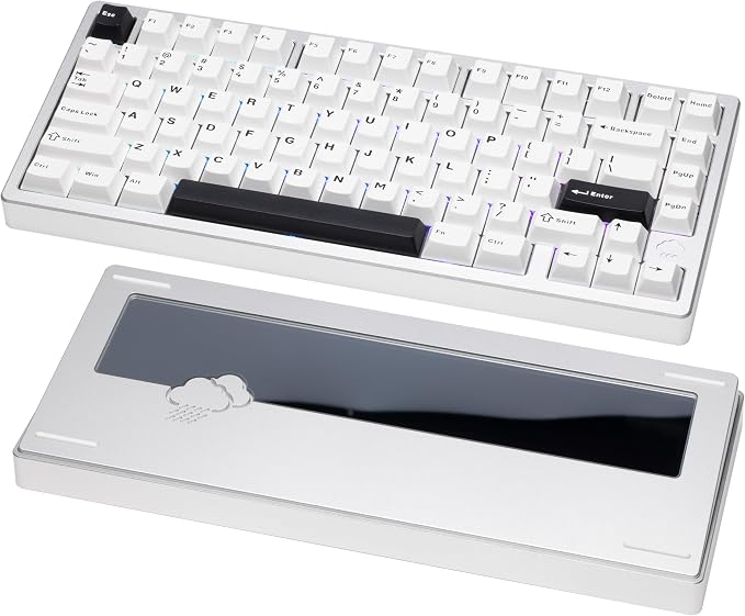 KEEBMONKEY WOBKEY Rainy 75 CNC Aluminum HMX/JWK/Cocoa Switches Triple-Mode