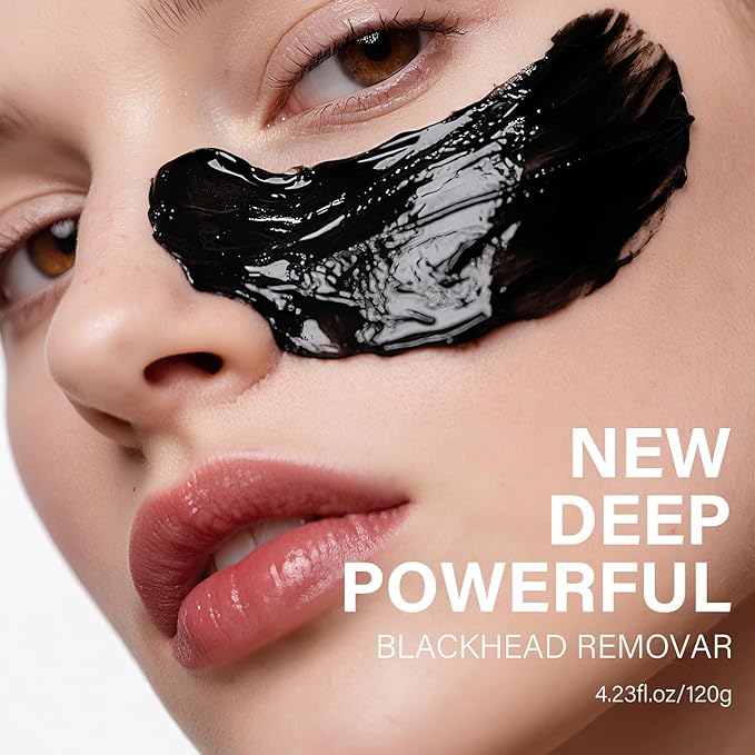 Peel Off Face Mask, Activated Charcoal Black Head Remover for Face, Deep Cleansing Nose Black Head, Proes, Dirts and Oil for Women Men, 120g/4.23fl.oz