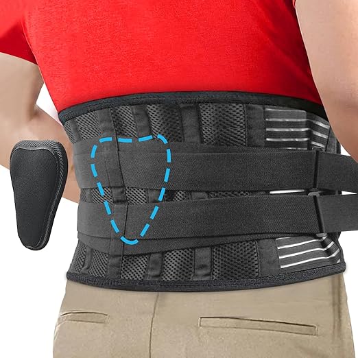 Back Brace for Lower Back Pain Women & Men with Lumbar Pad, Breathable Lumbar Back Support Belt for Women, Back Braces Relief from Sciatica Herniated Disc for Heavy Lifting Exercise - 2XL