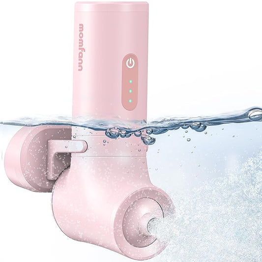 Bath Jet Spa, Cordless Portable Bathtub Accessories with 3-level Adjustable Speed, Bubble Maker/Bath Jet Mode, Bathtub Jets for Home Spa, Relaxing (Pink)