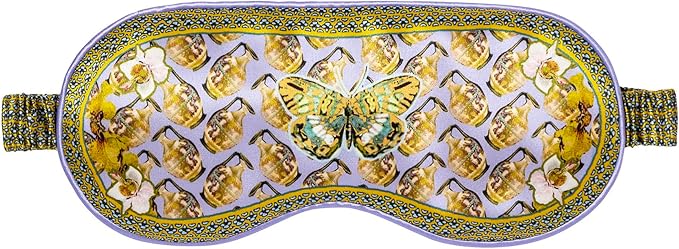 slip Pure Silk Sleep Mask - 100% Pure 22 Momme Mulberry Silk Eye Mask - Comfortable Sleeping Mask with Elastic Band + Pure Silk Filler and Internal Liner, Zodiac Collection: Aquarius